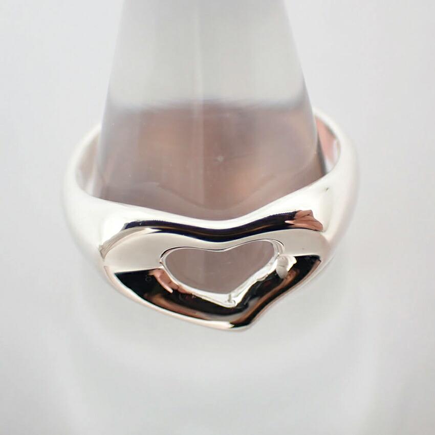 [Used] TIFFANY 925 Open Heart Ring / Size 10 / J47-3