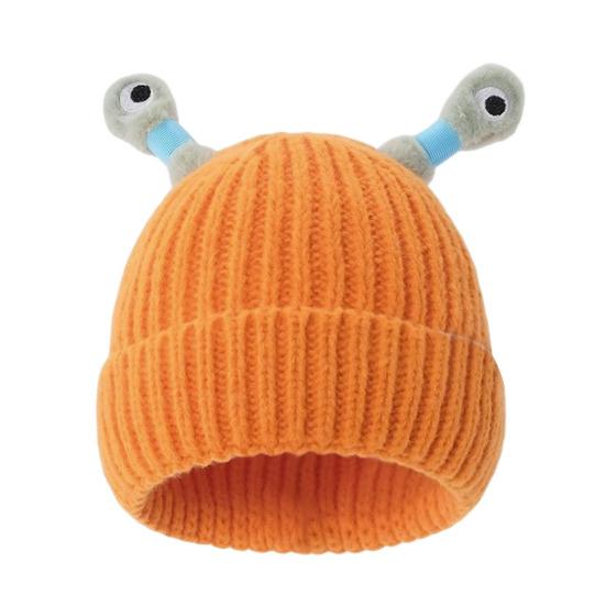 Woolen Hat with Night Light Antenna Decor Warm Knitted Beanie Children Photo Prop Headwear Skiing Hiking Thermal Cap for Adults Teens