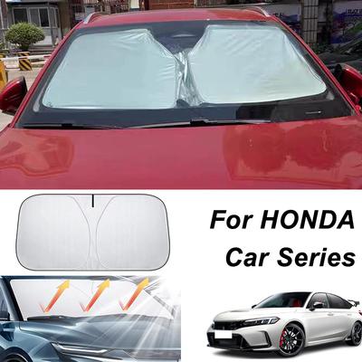 Car Front Windshield Sunshade For Honda Civic Accord CRV HRV Fit Jazz City Passport Pilot UV Protection Sun Shade Interior Parts