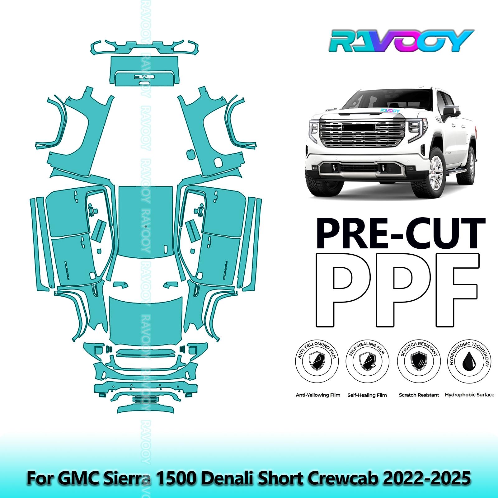 BEZ1 Car Precut PPF Paint Protection Film Full Vehicle For GMC Sierra 1500 Denali Short Crewcab 2022-2025 Full Vehicle
