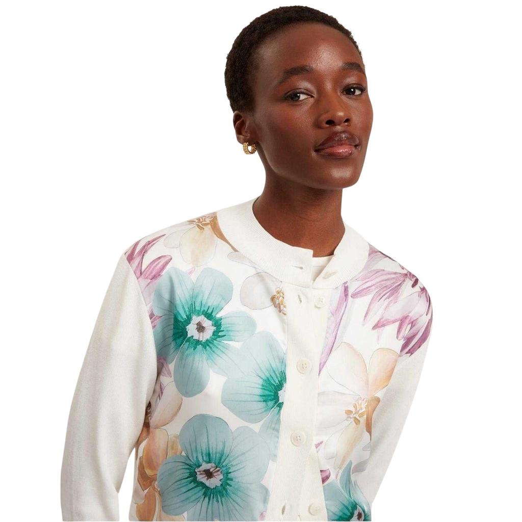 Ted Baker Damen Strickjacke mit Blumenmuster
