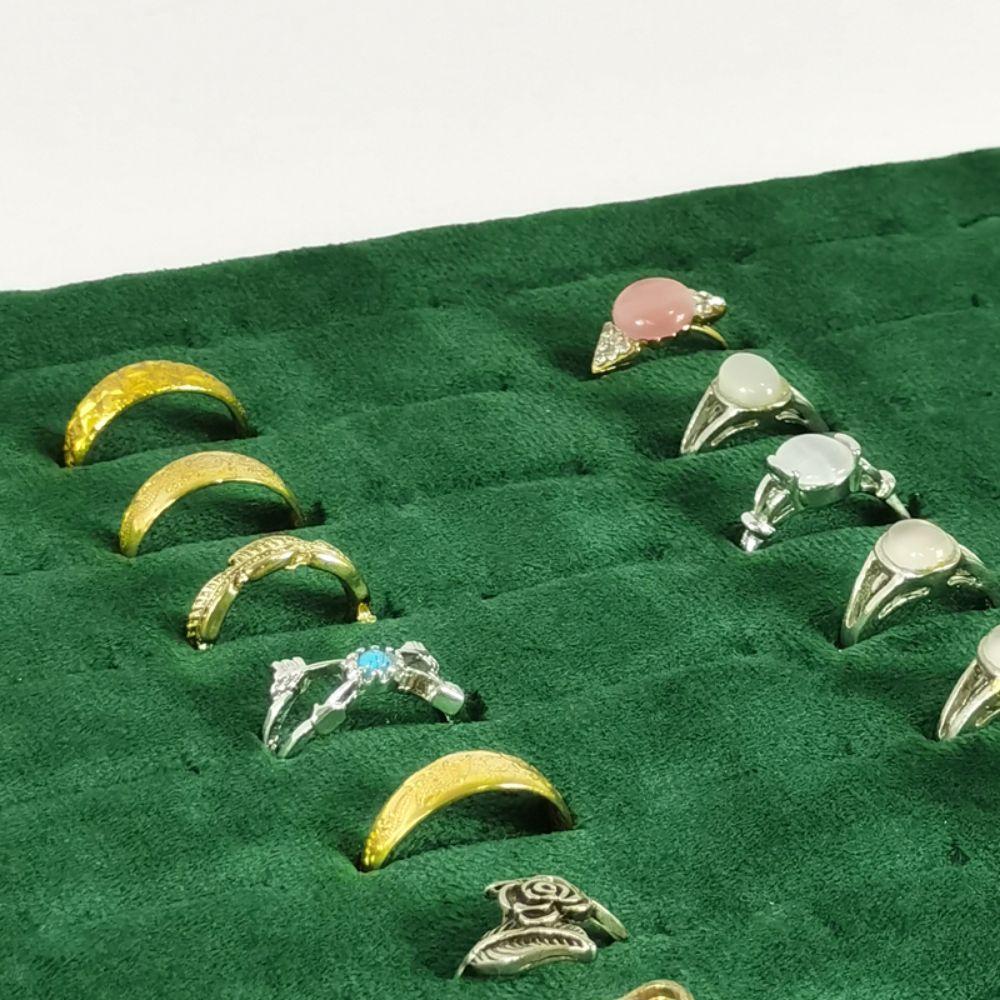 Foam Padding Jewelry Display Tray Velvet/PU Surface Jewelry Showcase Pad Retail Showcase
