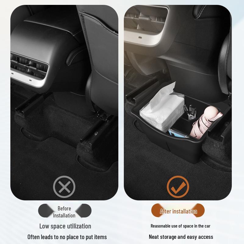 Tesla Model 3/Y Rear Air Outlet Storage & Trash Can Accessory