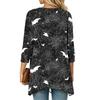 Cardigan décontracté léger ample à manches 3/4 imprimé pour femme pour Halloween