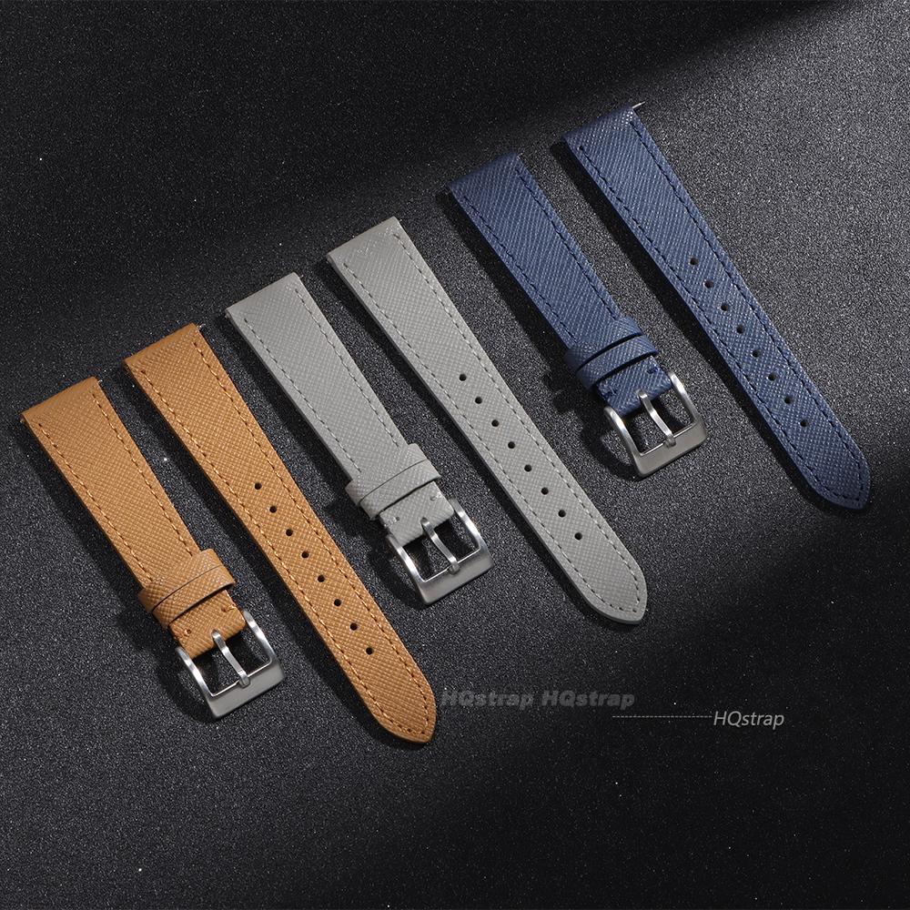 Calfskin Leather Watchbands Quick Release Watch Band 18mm 20mm 22mm for Smartwatch Strap Soft Belt Men Women Watches Accessories