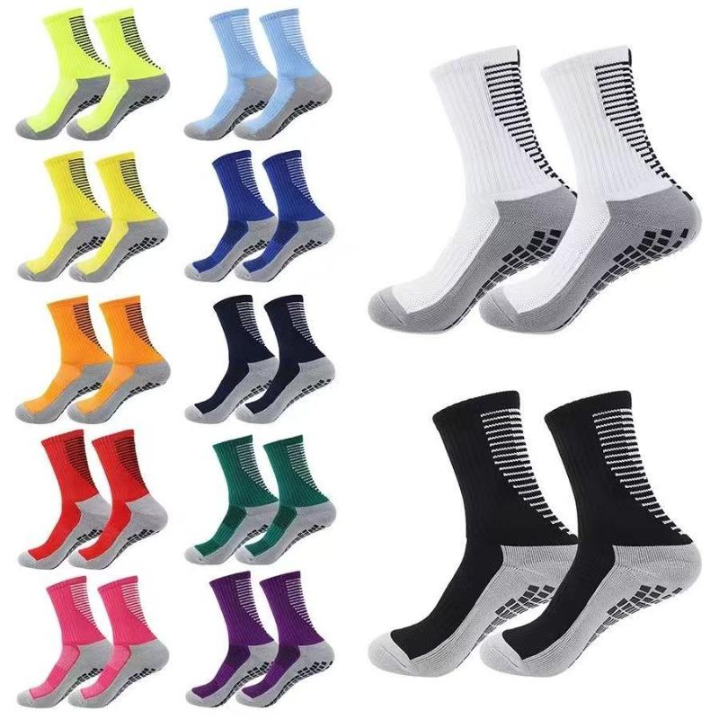 10 Pairs of Men's Spring and Autumn Football and Basketball Sports Towel Bottom Sweat Absorption Shock Non Slip Pressure Tube Socks
