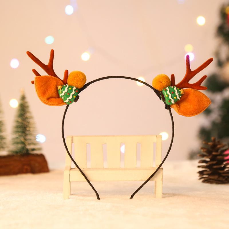 Christmas Decorations Santa Claus Antlers Hairpin Hairband Christmas Hairband Children's Christmas Gift