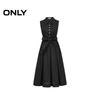 Only Women's Collared Sleeveless A-Line Maxi Dress with Tie-Waist