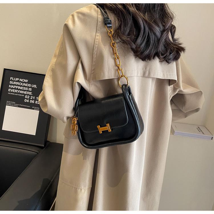 Женская ретро-сумка-майяр Универсальная сумка через плечо класса люкс осеньзима 2024 года 20814 чёрный 1939₽