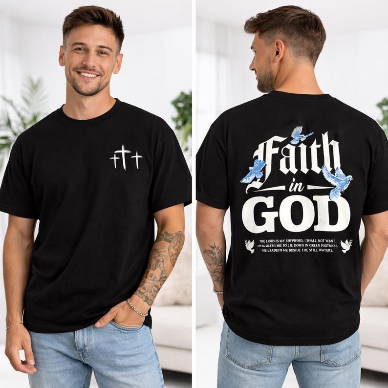 Летняя модная футболка 2026 Мужская Женская Винтажный Топ Вера в Бога, Вдохновляющие Цитаты Футболка, Минималистичная Футболка с Христианским Крестом, Футболка с Библейским Стихом 4XL