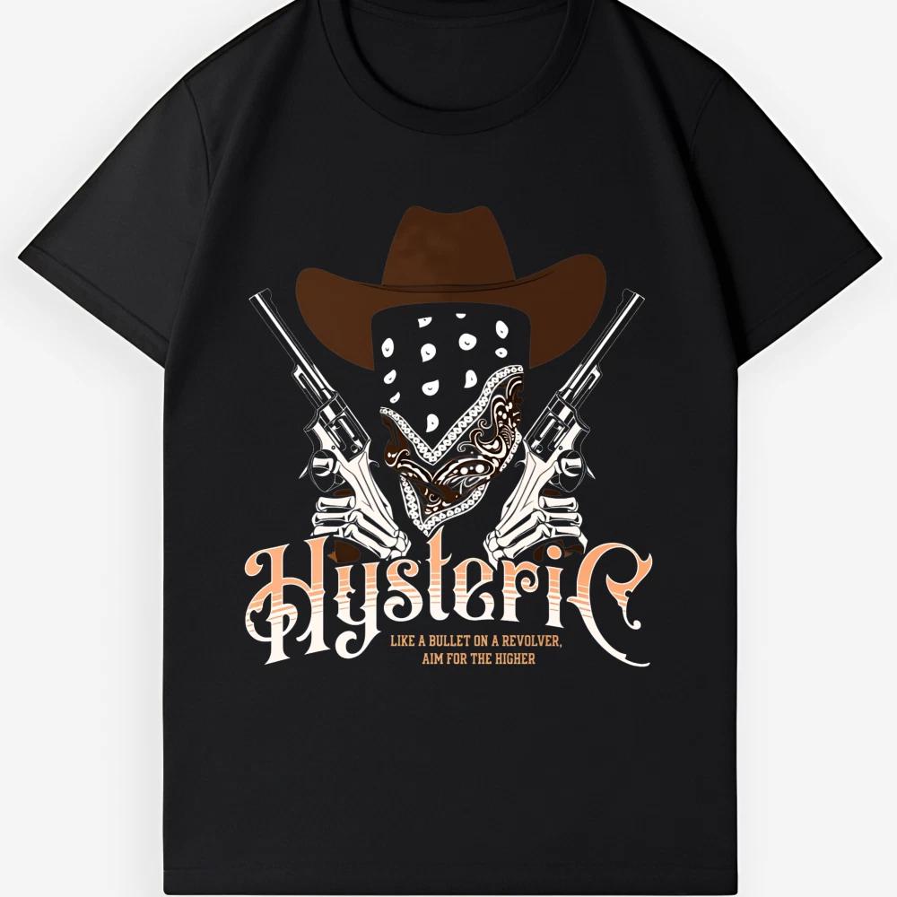 Hysteric Skull Cowboy Gunslinger Graphic Tee | Western Vintage Unisex Shirt M