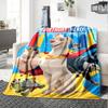 Heroic Pals Birthday Celebration Flannel Blanket Super Soft Warm Cozy Blanket For Sofa Bed Office Travel Allseason Home Decor Gift