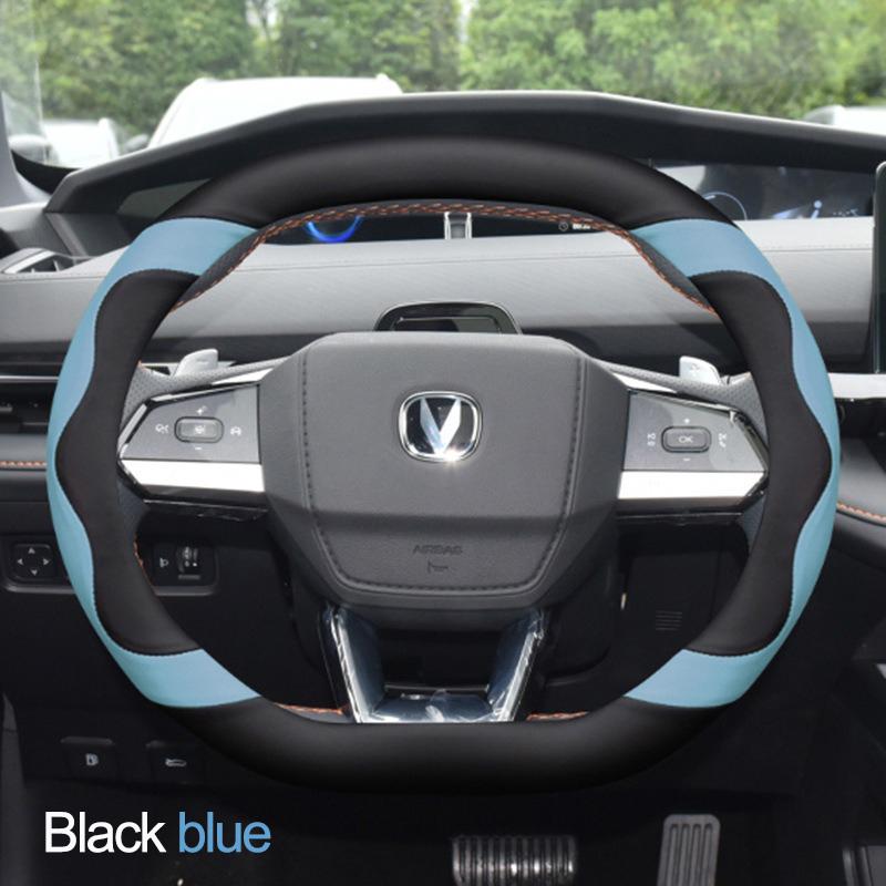 Car Steering Wheel Cover Wrap Holder for Changan UNI-V UNI-K Lamore CS55plus 2th Gen 2026 2026 2026 Double D Type Steering-Wheel