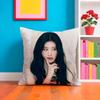 Kpop Style I-Itzy Cushion Cover Plush Fabric Soft Double-Sided Printed Sofa Warm Winter Home Gift Pillow Case