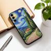 Oil painting Phone Case For Samsung Galaxy A73,A72,A71,A70,A53,A52,A51,Soft Silicone Black Cover