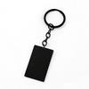 Stainless Steel Blank Rectangular Keychain - Laser-Printable Metal Keyring