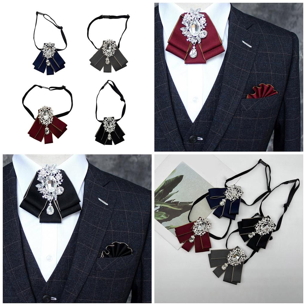 Bow Ties For Men Self Tie Jabot Collar Brooch Bow Ties For Men Self Tie Jabot Collar Brooch Shirt Blouses Bow Ties