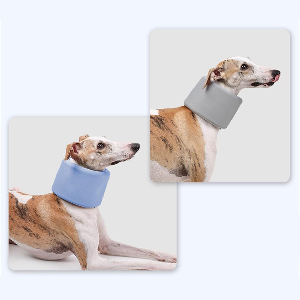 Verstellbare Hunde-Halskrause Elisabethanischer Kragen zur Erholung nach Operationen und Spielzeit-Unterstützung für kleine bis große Haustiere