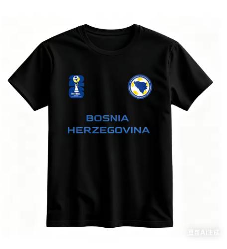 Bosnia and Herzegovina’s Football Fan T-shirt Men and Women Cotton Casual Round Neck Short Sl