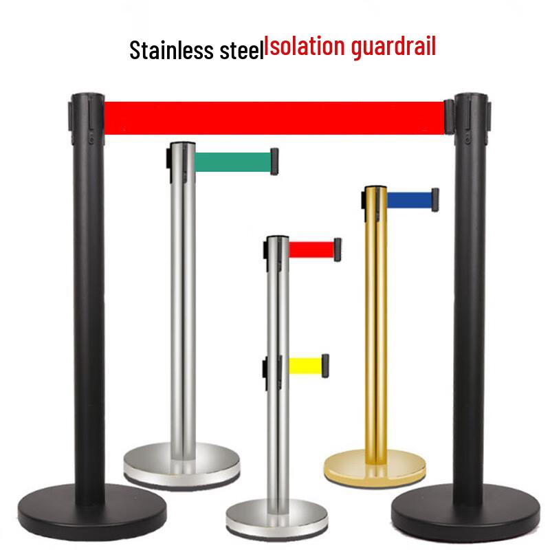 Stainless Steel Ret retractable Belt Queue Barrier 3 Meters