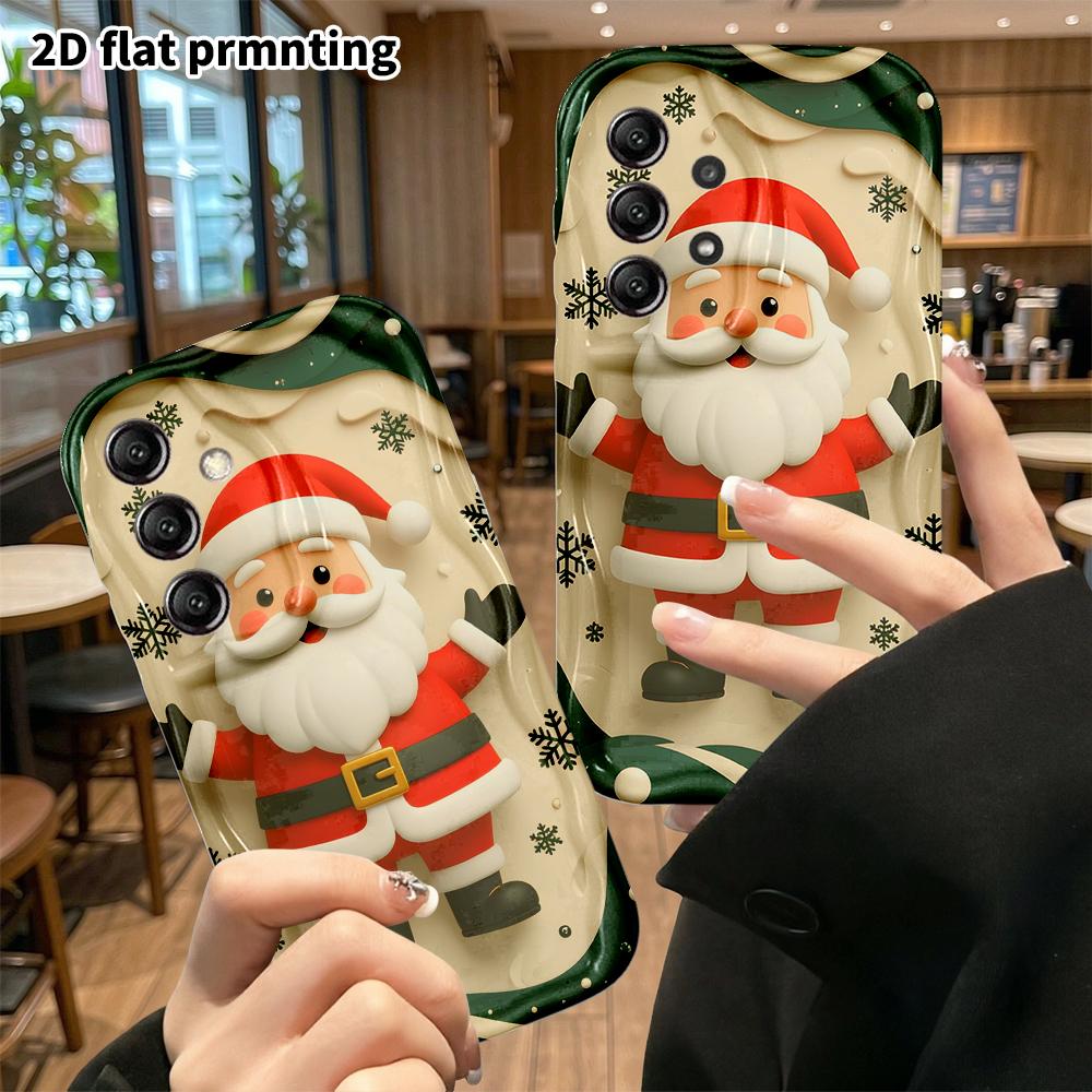 Phone case: 2D flat, suitable for Samsung Galaxy A34 A35 M05 M06 S20 S22 S21 FE Plus 5G protective case, gentle and cute, perfect Christmas and Hallow