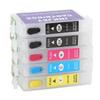 5PCS Ink Cartridge PP 4 Colors Anti Leakage Large Capacity Smooth Output Catridge Combo Pack for Printer