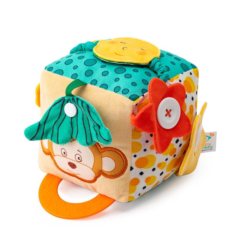 Baby Dress-Up Toy Building Blocks Rattle-Early Childhood Education & Cognitive Development Toy for Infants