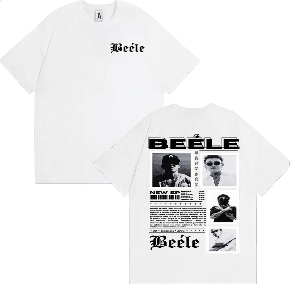 Rapper BEELE Brandon Album Tour 2025 Graphic T Shirt for Men Fashion Hip Hop Vintage T Shirts Summer Tops Casual Comfort Tshirt