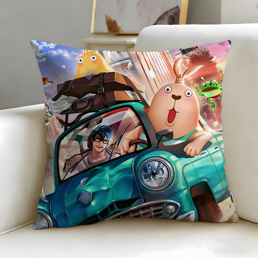 classic cartoon Usavich Cushion Cover Soft & Easy-Wash Pillow Case – Versatile for Couch, Bed, Travel and Office