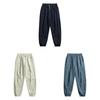 Acu Mens Casual Pants With Wrinkled Effect In Nylon For Summer Leisure Wear