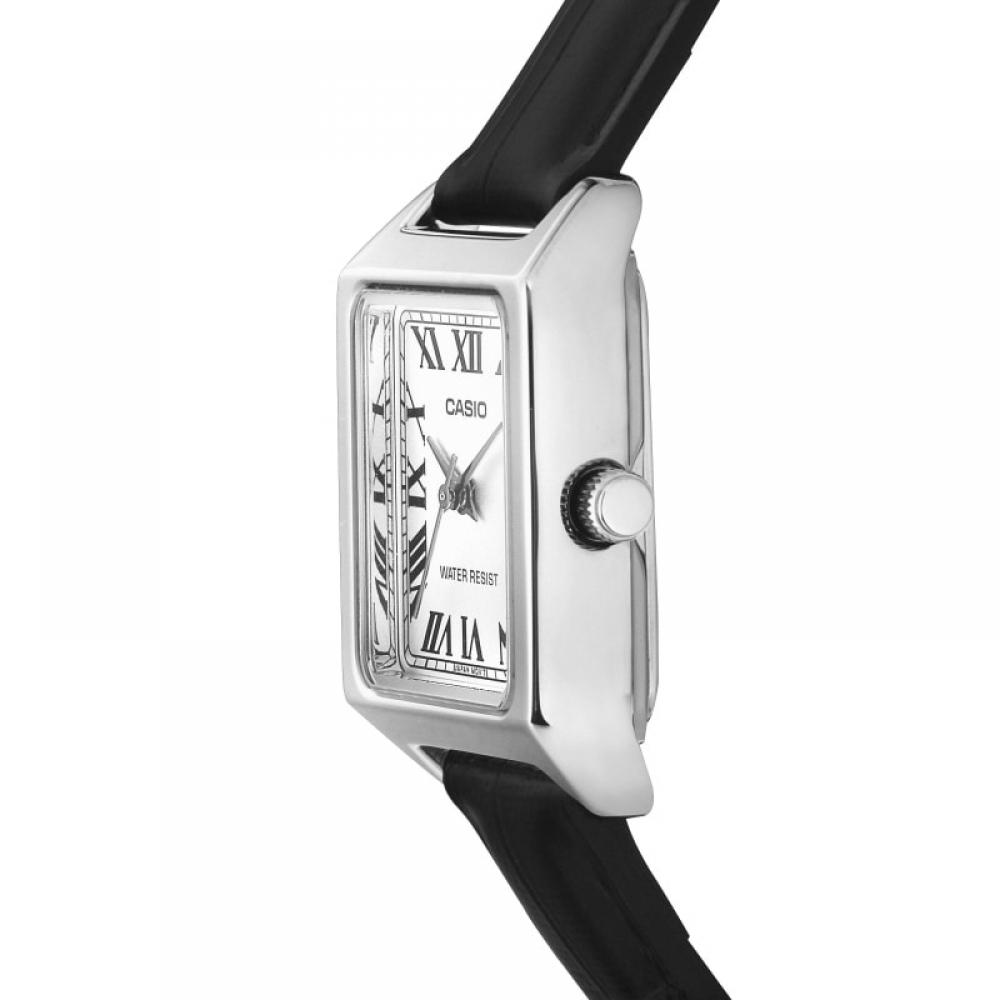 Casio Square Women Leather Watch For Students Ltp V007l 7b1udf