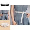 Womens Fashion Belt With Woven Pu Material For Casual Dress And Retro Style