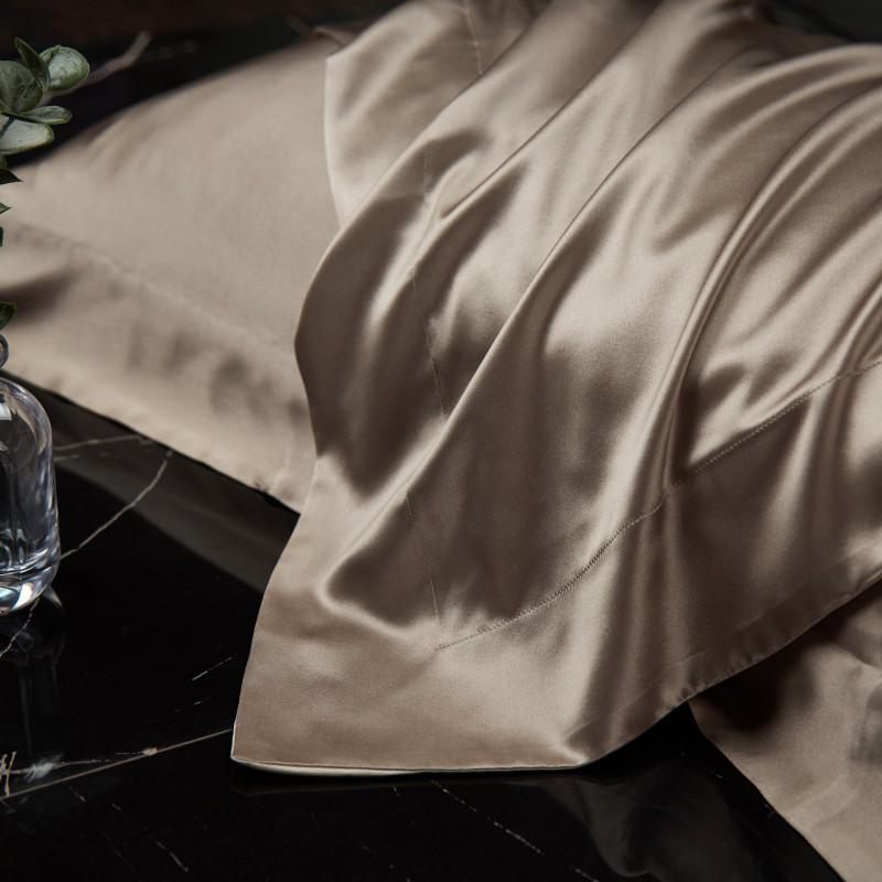 Double-Sided Mulberry Silk Satin Pillowcase - Solid Color