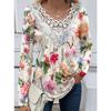 IHUASU Women's Fashion Casual Long Sleeve O-Neck Blouses & Shirts