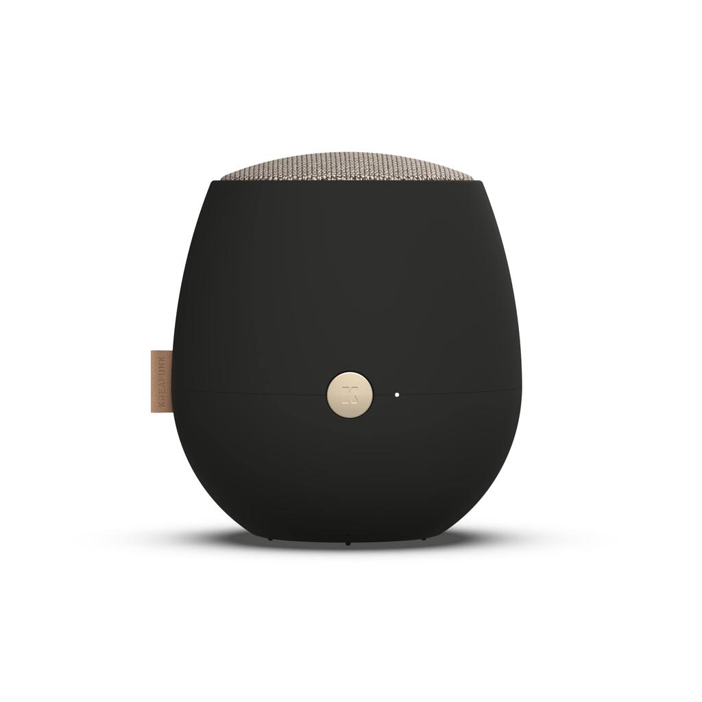 KREAFUNK Black Jazz Plus Black Wireless Speaker IPX5 Level Waterproof Design TWS 2 Devices Can Be Connected At the Same Time Call Microphone