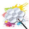 5Pcs 7-hole Plum Blossom Imitation Porcelain Watercolor Palette Art Painting Tray Oil Painting Palette Tray