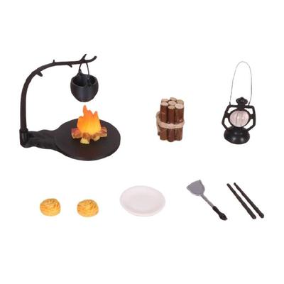 1/12 Scale Realistic Firewood Set For Miniature Outdoor Scenes Camping Craft For Model House Decors
