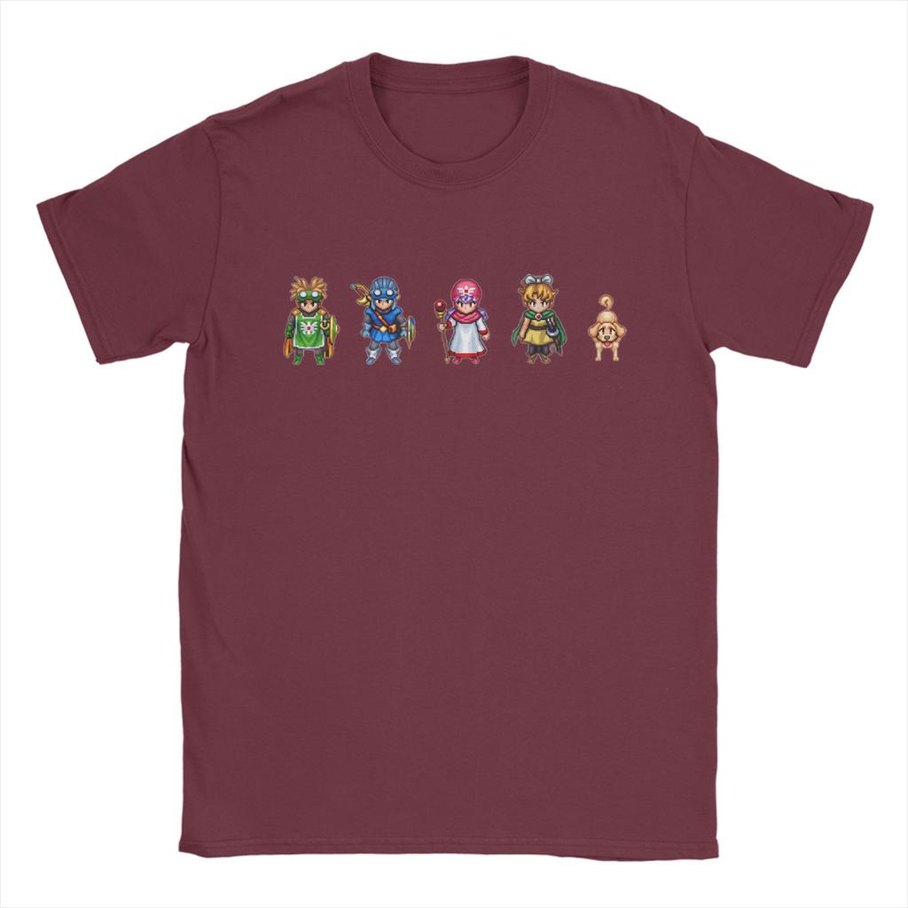 Anime Game Dragon Quest TShirt Summer  Fashion TShirts Unisex Cotton ONeck Oversized Top Tees Short Sleeves Classic Tshirt
