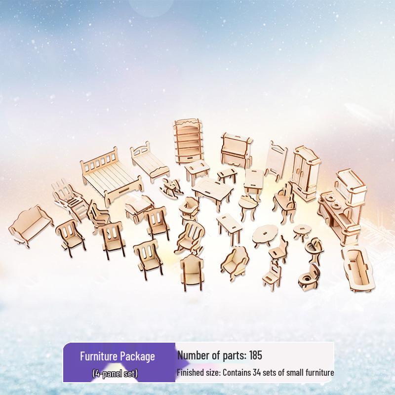 3D Wooden Puzzle Model Kit for Kids and Adults - Educational Brain Toy and Gift