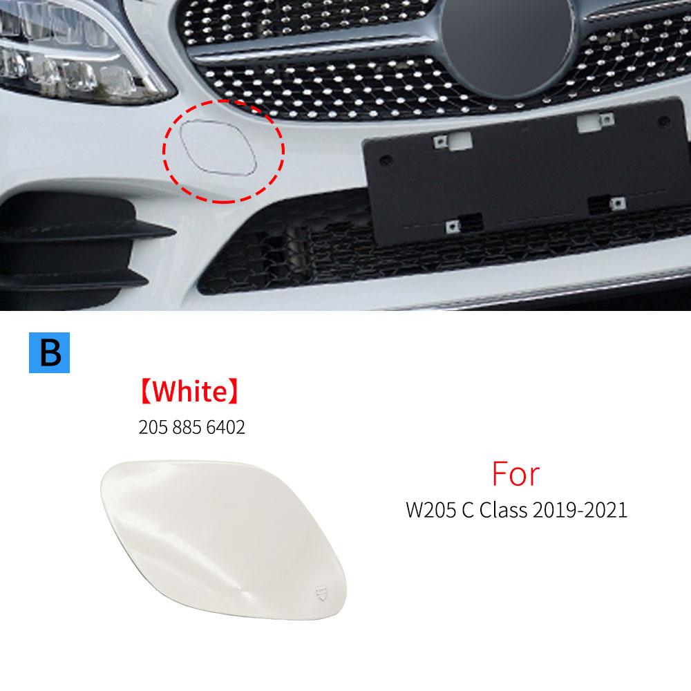 For Mercedes W205 Sport Car Front Bumper Tow Eye Cap Tow Hook Cover With Color For Benz W205 C CLASS 2015- C180 C200 C300