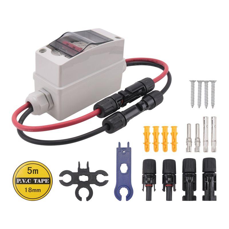 2025 Trend Solar Panel Disconnect Switch, 63A DC 1000V Breaker Box PV Disconnect Switch With IP65 Waterproof Box