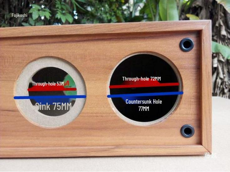 3" Dual Center Speaker Box DIY Wooden Cabinet HIFI Audio Shell