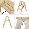 KADAX Malerleiter Holz Klappbar 3-6 Stufen Doppelseitig
