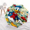 1pc Donald Duck Floral Automatic Opening and Closing Umbrella, Lightweight 3-Fold, With Cute Cartoon Characters, Suitable for Home, Outdoor