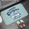 Happy Campers Doormat Instant Drying Mat Bathroom Rug Non-slip Entrance Nappa Skin Floor Mat Toilet Carpet Home Decor Bath Mat