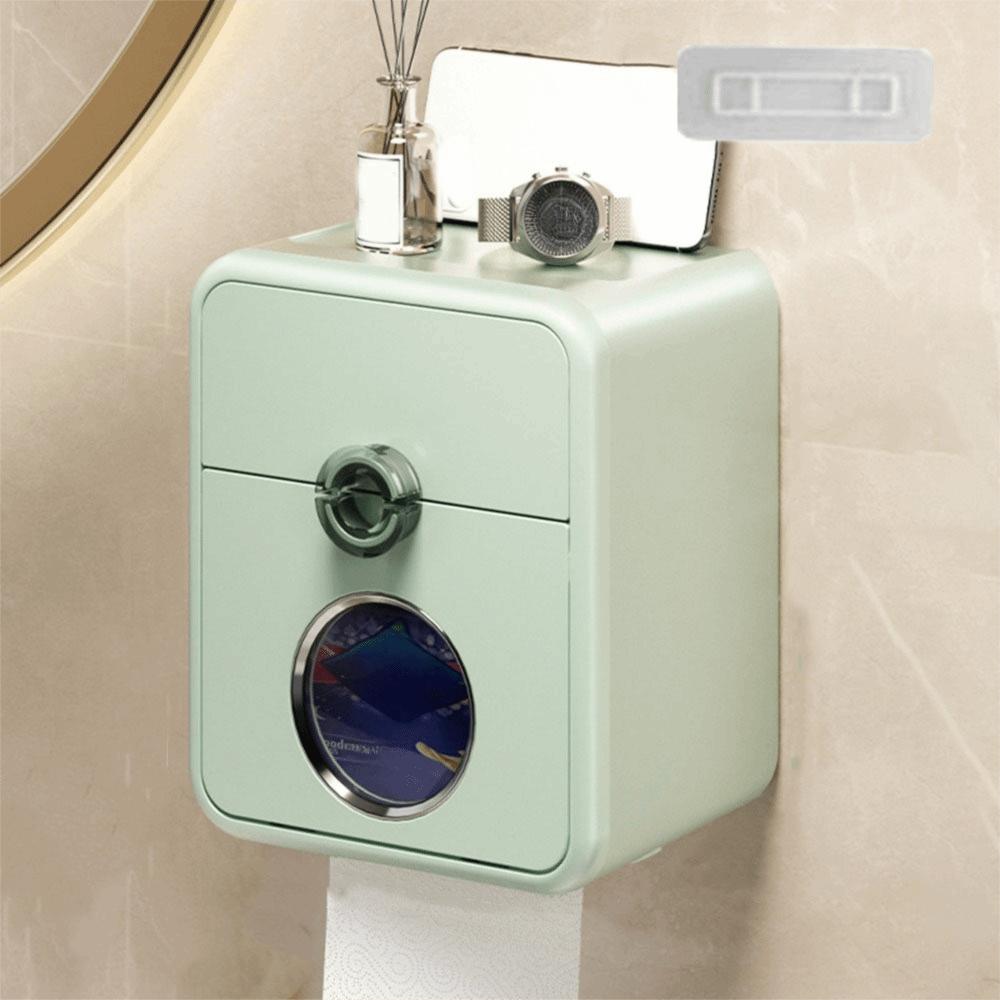 Wall Mounted Toilet Paper Storage Box Plastic Toilet Paper Holder Durable Paper Towel Box  Bathroom