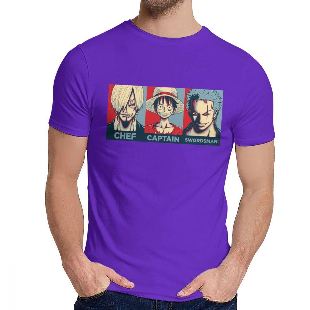 Roronoa Zoro Sanji Luffy One Piece T Shirt For Unisex Soft 100 Pure Cotton Short XL