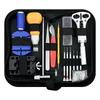 Watch Repair & Maintenance Tool Set with Disassembly Tools, Battery Replacement, and Cloth Bag.
