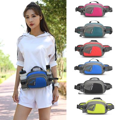 Men Women Outdoor Sports Belt Bag with Bottle Holder Bum Bag, Sports Waist Bag for Cycling Running Hiking Bum Bag