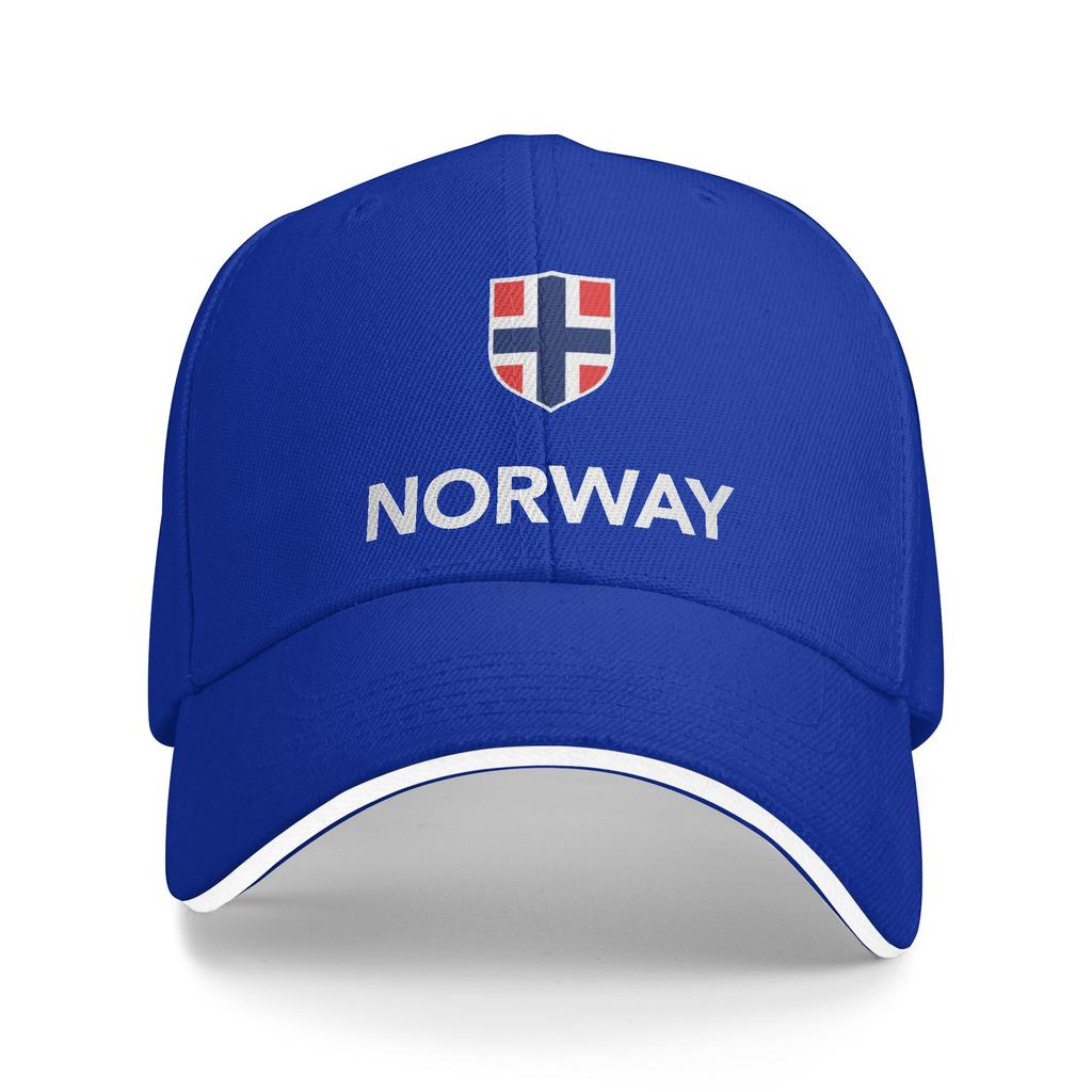 Personlig norsk stolt Norge flagga basebollkeps solskydd dam unisex justerbar pappahatt sommar snapback kepsar